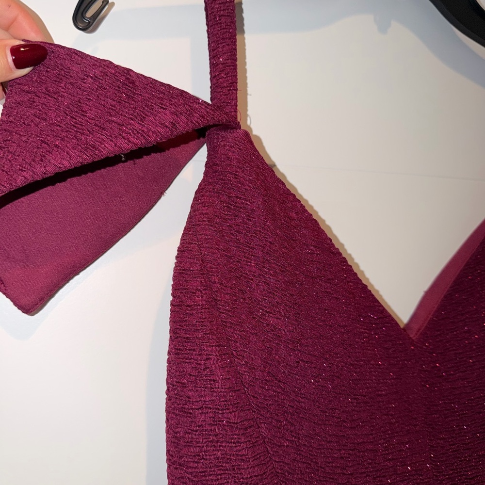 Night Way Collections Deep Red Maxi Dress - Picture 4 of 5